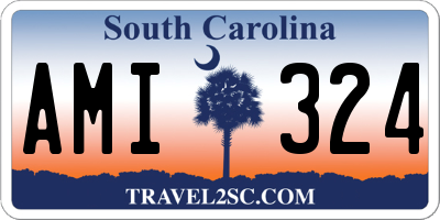 SC license plate AMI324