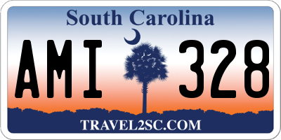 SC license plate AMI328