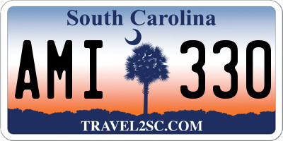 SC license plate AMI330
