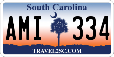 SC license plate AMI334