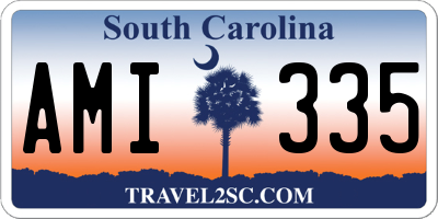 SC license plate AMI335