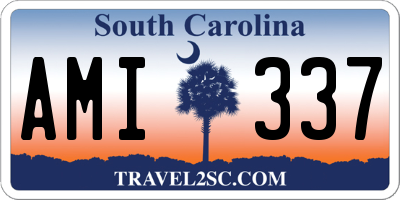 SC license plate AMI337