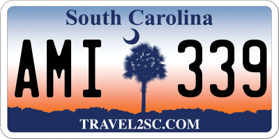 SC license plate AMI339