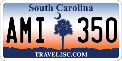 SC license plate AMI350