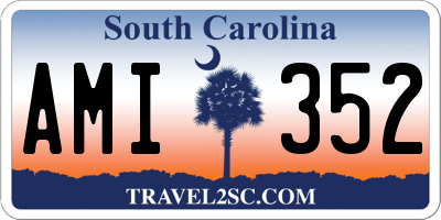 SC license plate AMI352