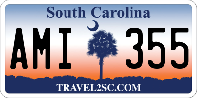 SC license plate AMI355