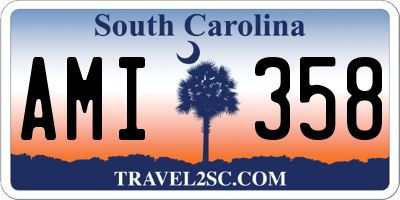 SC license plate AMI358