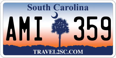 SC license plate AMI359