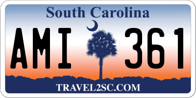 SC license plate AMI361