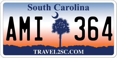 SC license plate AMI364
