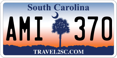SC license plate AMI370