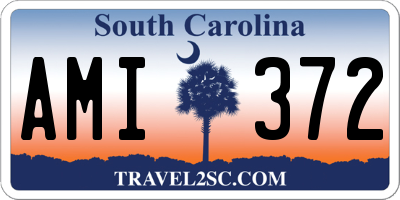 SC license plate AMI372
