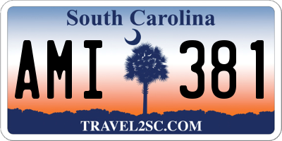 SC license plate AMI381
