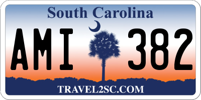 SC license plate AMI382
