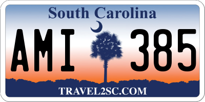 SC license plate AMI385