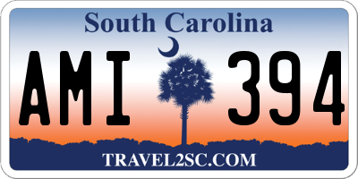 SC license plate AMI394