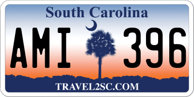 SC license plate AMI396