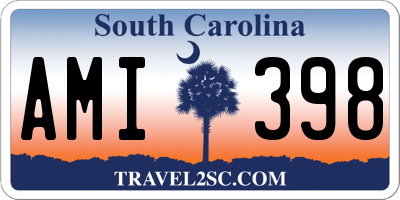 SC license plate AMI398