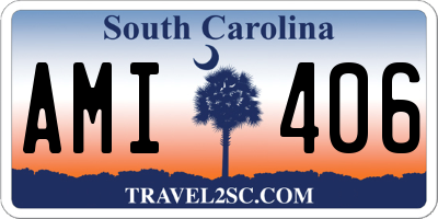 SC license plate AMI406