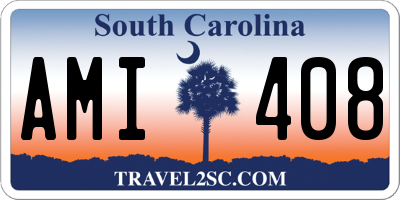 SC license plate AMI408