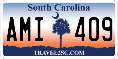 SC license plate AMI409