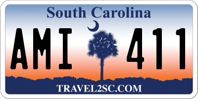 SC license plate AMI411