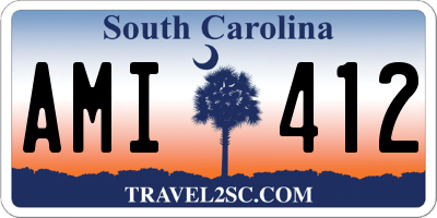 SC license plate AMI412