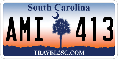 SC license plate AMI413