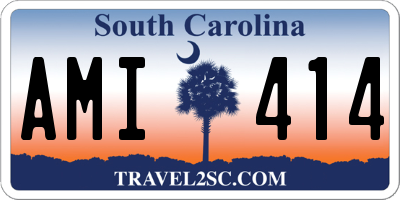 SC license plate AMI414