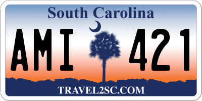 SC license plate AMI421