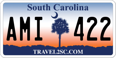 SC license plate AMI422