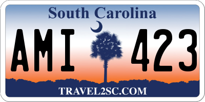SC license plate AMI423
