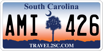 SC license plate AMI426