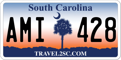 SC license plate AMI428