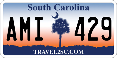 SC license plate AMI429