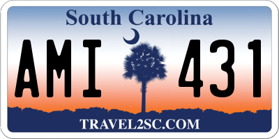 SC license plate AMI431