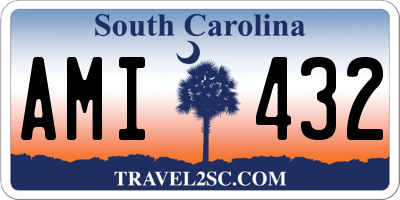 SC license plate AMI432