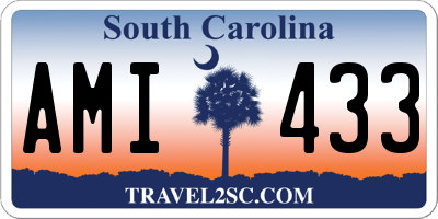 SC license plate AMI433