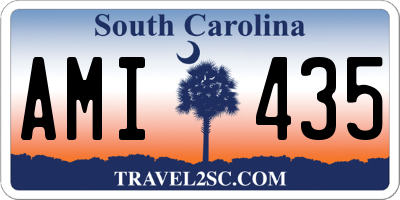SC license plate AMI435