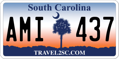 SC license plate AMI437