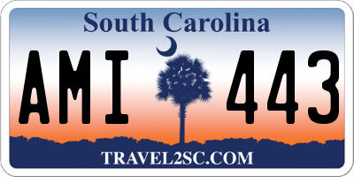 SC license plate AMI443