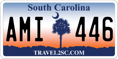 SC license plate AMI446