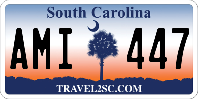 SC license plate AMI447