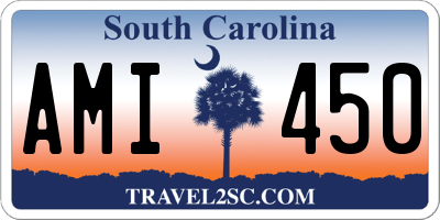 SC license plate AMI450