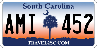 SC license plate AMI452