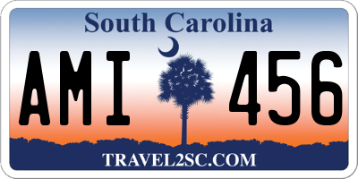 SC license plate AMI456