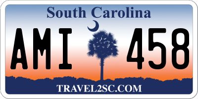 SC license plate AMI458