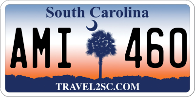 SC license plate AMI460