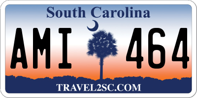SC license plate AMI464