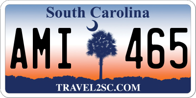SC license plate AMI465